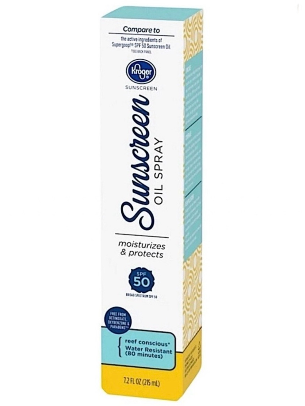 Kroger Oil Spray Sunscreen SPF 50 7.2oz